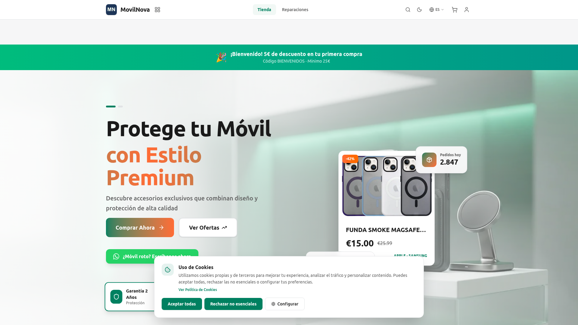 Proyecto MovilNova — E-commerce · Web